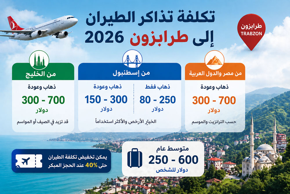 تكلفة تذاكر الطيران